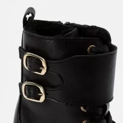 Friboo LEATHER BOOTIES - Schnürstiefelette - Black, Kinder -Günstiges Friboo Geschäft 2f104e8ce52944339ffe9342edcc6d7d