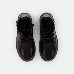 Friboo LEATHER BOOTIES - Schnürstiefelette - Black, Kinder -Günstiges Friboo Geschäft 3f2440177baf465c8d31d1436a3f74f3