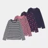 Friboo GIRLS TEE 4 PACK - Langarmshirt - Multi-coloured/pink/dark Blue, Kinder