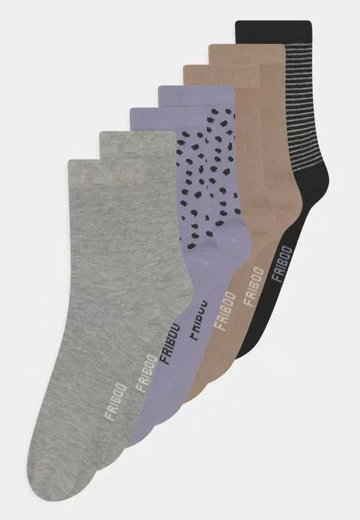 Friboo 7 PACK - Socken - Purple/tan/grey, Kinder -Günstiges Friboo Geschäft 9838d3b8ed414e298e83f6aabda93399