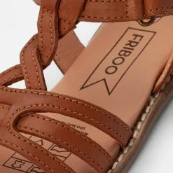 Friboo LEATHER SANDALS - Riemensandalette - Cognac, Kinder -Günstiges Friboo Geschäft d02dbfbbec1244f59d23394516d24183