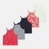 Friboo STRAPPY VEST 5 PACK - Top - Multi-coloured/ Red/ White, Kinder -Günstiges Friboo Geschäft dcf102e734f842e696e5412b106e7167