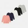 Friboo GIRLS TEE 5 PACK - Langarmshirt - White/ Grey/pink, Kinder