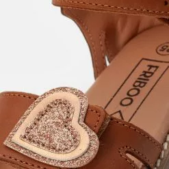 Friboo LEATHER SANDALS - Riemensandalette - Cognac, Kinder -Günstiges Friboo Geschäft f3b8bf7b846441128bfa5275ad79473c