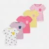 Friboo POCKET TEE 5 PACK - T-Shirt Print - Multi Coloured/white/yellow, Kinder